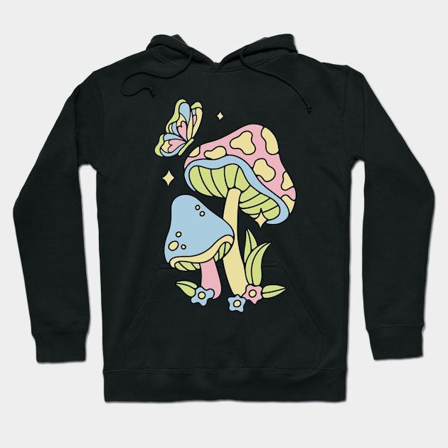 mushrooms Hoodie by CosmicCrafter